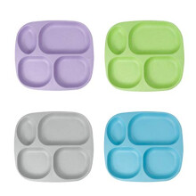 ShopwithGreen Bamboo Divise assiettes pour enfants adultes - Dne pour les tout-petits enfants enfants bebe bpa bpa laiteur empilable gratuit en