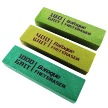 Barok b?nd viskel?dere 180 & 400 & 1000 Grits Guitar Fret Polering Slibende Gummiblokke S?t med 3 Grits