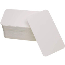 Penta Angel 100 PCS Mini Paper Blank Gift Notes Cards Diy Craft Small Word Business Message Cards (White)