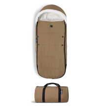 Sacco nanna BABYZEN YOYO color toffee - Fodera in sherpa e cappuccio in pile con coulisse per tenere il bambino al caldo - Include borsa per il t
