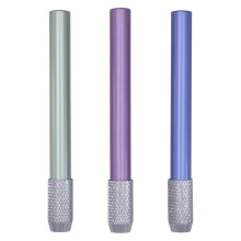 KRISMYA Aluminium potloodverlenger in diverse kleuren - Potloodverlengerhouder voor kleurpotloden in normale maat, 3 stuks