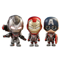 Marvel Avengers : Endgame cosbaby (S) Lot de 3 combinaisons d' quipe Iron Man Captain America War Machine