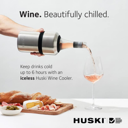 Huski Wine Chiller | Βραβευμένος Σχεδιασμός Χωρίς Πάγο | Διατηρεί το Κρασί Κρύο έως 6 Ώρες 2