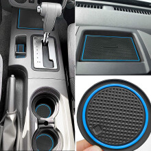 Auovo Anti Dust Mats for Frontier Crew Cab 2005-2020 Xterra Accessories 2005-2015 Custom Fit Door Pocket Liners Cup Holder Pads Console Mats(24pc