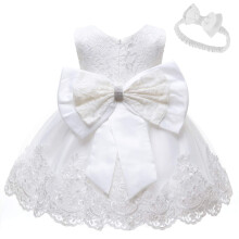 Lzh baby flickor ruffle spets rygglst med huvudbonad vit smbarn klnning baby flicka vit klnning baby flicka fest klnning