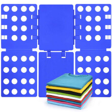 Tricou Folder Haine Folding Board Plastic Dolder Dolder Folder Instrument de depozitare pentru adul?i ?i copii albastru