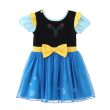 Disfraz de princesa de hielo de Daisy, ropa de Halloween, fiesta elegante, falda de tul, traje de verano con capa para ni   as peque   as, talla 12-2