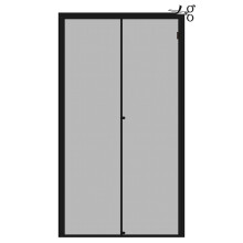 Yotache justerbar magnetisk skrmdrr Passar drrar Storlek Bredd 34""""-38"""" Hjd 96""""-98"""" Frstrkt glasfiberntgardin med unik bredare remsa Sv