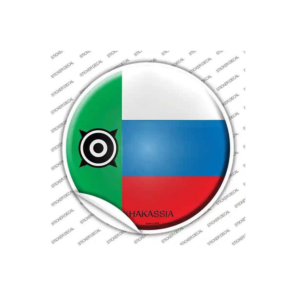 Smart Blonde C-318S-L Khakassia Country Novelty Circle Sticker Decal - Large 727897995676