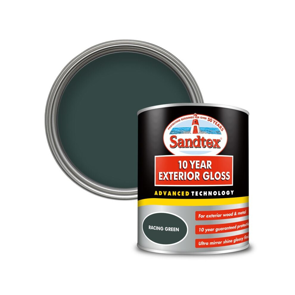 Sandtex - 10 Year Exterior Gloss 750Ml - Racing Green