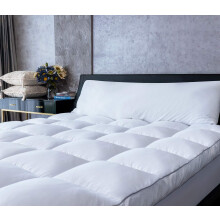 Mattress Topper King Size Cooling Plush Pillow Top Mattress Pad Feather Bed Topper Extra Thick Hotel Quality Down Alternative Topper Cover Softest F