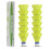ZHENAN 12-Pack Προχωρημένα Nylon Shuttlecocks, 77 Grains-Υψηλής Ταχύτητας Μπαλάκια Badminton (Κίτρινα, Nylon) 1