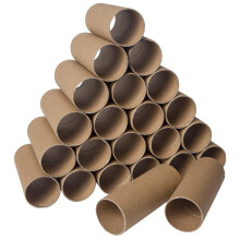 30 Pack Craft Rolls - Runda kartongrr - Kartongrr fr hantverk - Hantverk - pappersrr fr konst & hantverk - 1,57 x 3,9 tum - Brunt