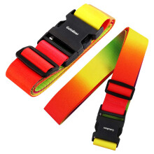 Gutsdoor Justerbare rejsebagagestropper Kuffertb?lte Farverigt bagagepakningstilbeh?r 1,96 tommer B x 6,4 fod L (2 pakke)
