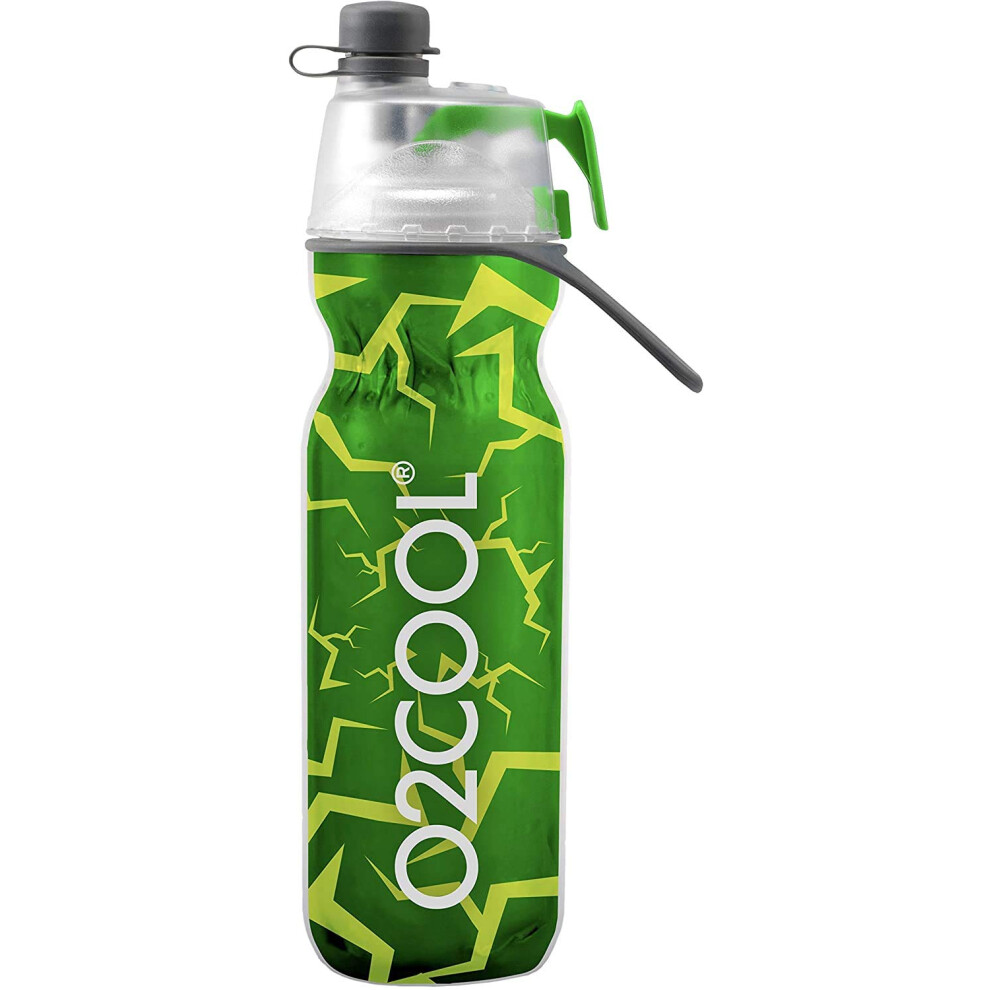 O2cool Mist 'N Sip Misting Water Bottle 2-In-1 Mist And Sip Function With No Leak Pull Top Spout Sports Water Bottle Reusable Water Bottle - 20 Oz Cra