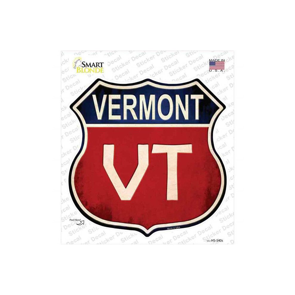 Smart Blonde Hs-540S-M Vermont Novelty Highway Shield Sticker Decal - Medium 731997823586