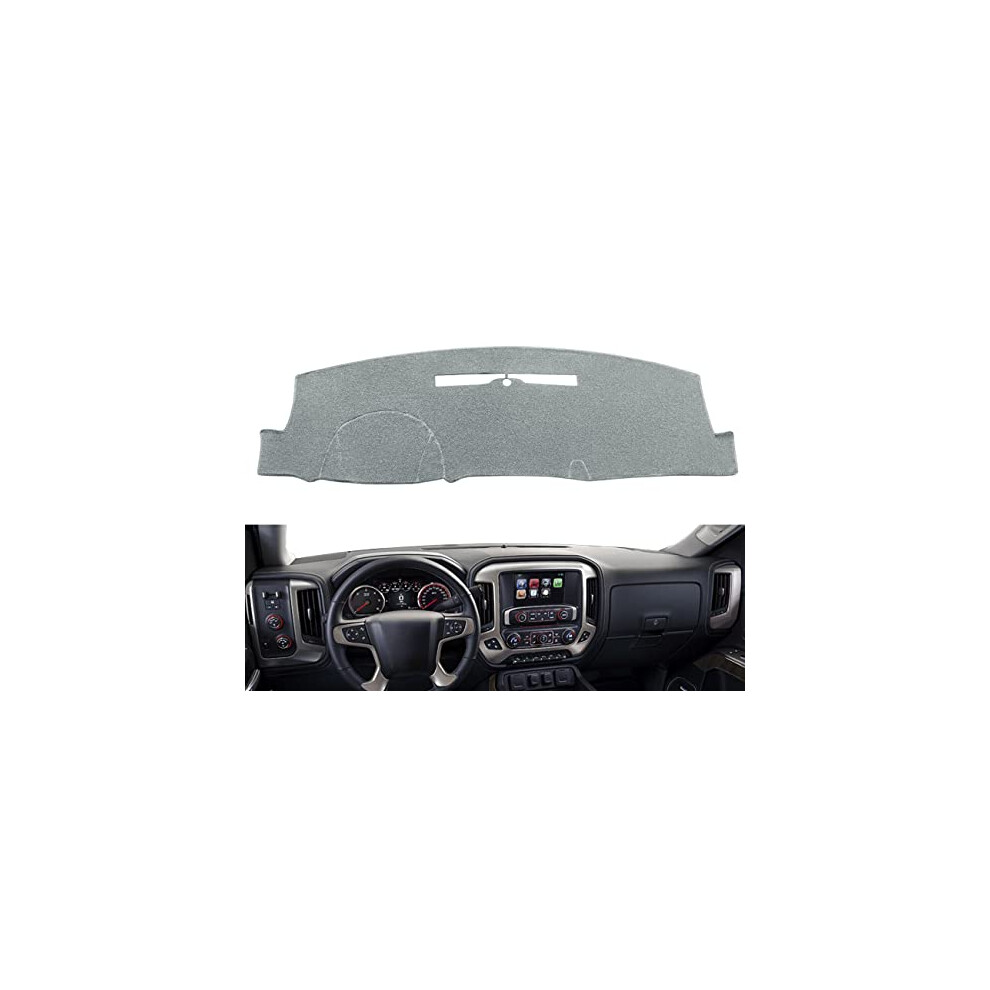 Dash Cover Custom Fit For 2014-2018 Chevy Chevrolet Silverado/Gmc Sierra 1500 2015-2019 Chevy Silverado/Gmc Sierra 2500Hd 3500Hd Dashboard Mat Pad No 699930895109