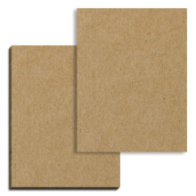 50 Blatt brauner Kraftkarton, 200 g/m (75 lb. Einband), 8,5 x 11 Zoll