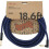 Fender Fender Festival Hemp Instrument Cable Straight/Angle Blue Dream 18.6ft 1