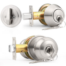 Probrico 1 Pack Sada Kování Dveřního Zámku s Jedním Cylindrem, Klíče Shodné Brushed Nickel