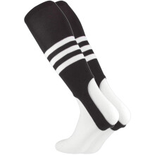 TCK Gestreepte Baseball Stirrups Patroon B (Zwart/Wit, Medium)