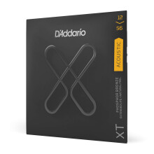 D'Addario Guitar Strings - Xt Phosphor Bronze Coated Acoustic Guitar Strings - Xtapb1256 - Extended String Life With Natural Tone & Feel