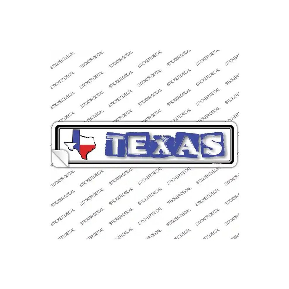 Smart Blonde K-342S-S Texas Outline Novelty Narrow Sticker Decal - Small 731997919098