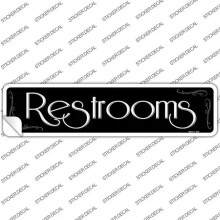 Smart Blonde K-371s-XL Restrooms Black Novelty Narrow Sticker Decal - Extra Large