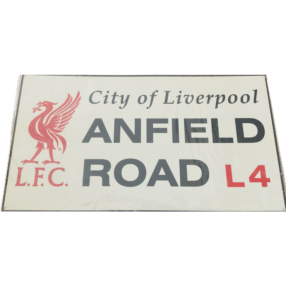 Official Liverpool FC Anfield Road L4 large metal street sign