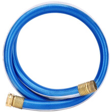 Solution4Patio Homes Haveslange Kort 3/4 in. x 5 ft. Vandslange Bl? indf?ringsslange Han/hun H?jt vandtryk med fittings i massiv messing til bl?d