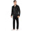 YIMANIE Ανδρικές Σατέν Πιτζάμες Σετ Κλασικό Sleepwear (Large, Μαύρο) 1