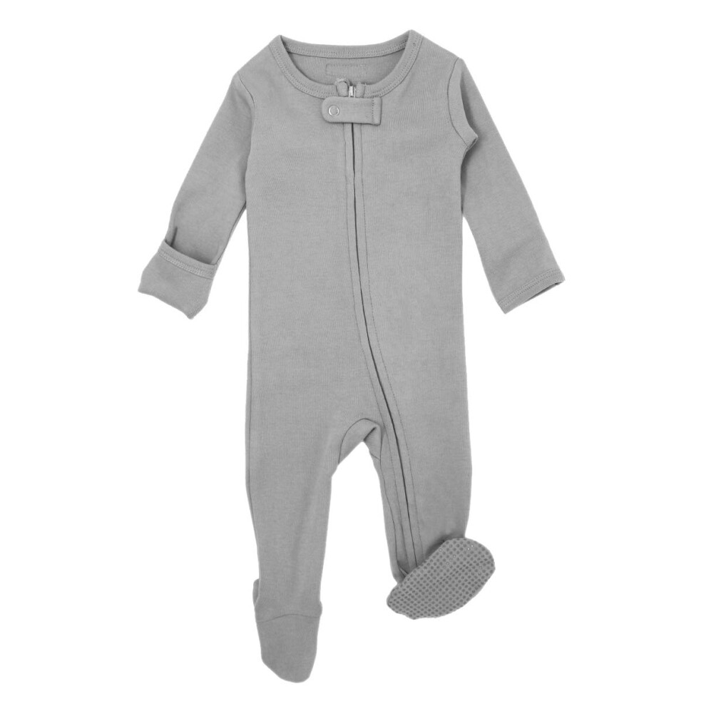 L'ovedbaby Unisex Baby Bio-Overall Mit F En Und Rei Verschluss (18 24 Monate, Hellgrau)-image