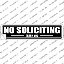 Smart Blonde K-1852s-XL No Soliciting Thank You Novelty Narrow Sticker Decal - Extra Large