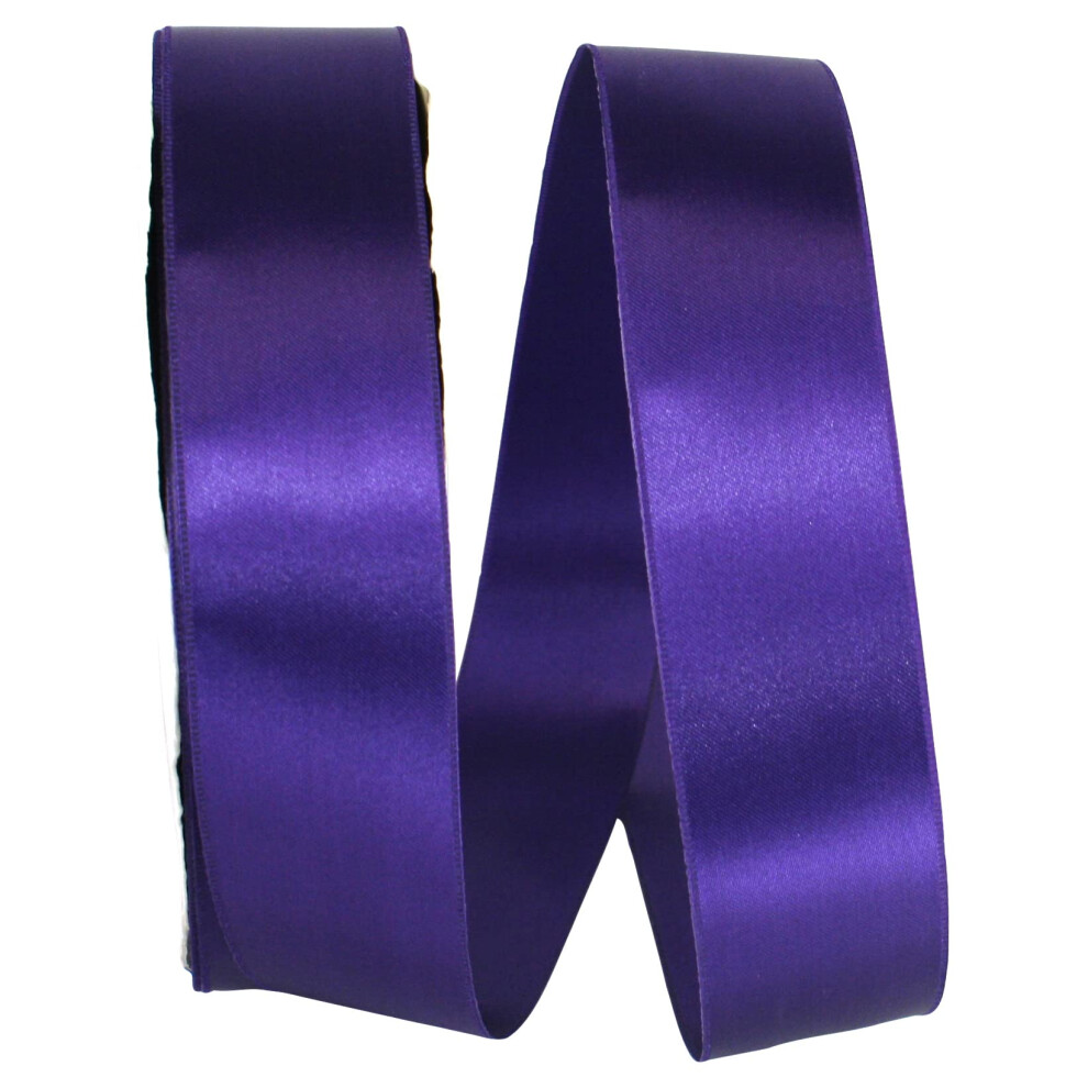 Reliant Ribbon Purple 5000-064-09C Double Face Satin Allure Dfs Ribbon 1-1/2 Inch X 100 Yards