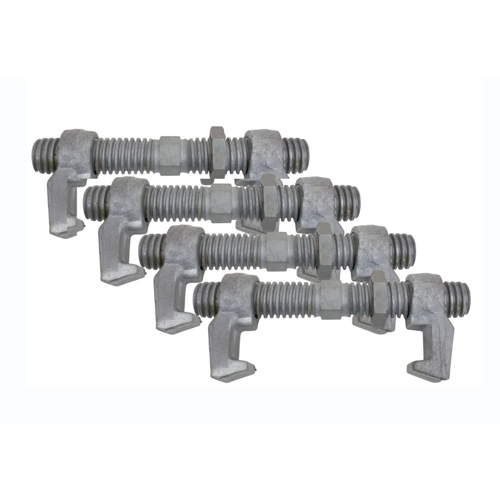 Mytee Products 4 Pack Sea Rail Shipping Container Bridge Fittings Clamp - 260 Mm Clamp - Used To Connect Shipping Containers Together 7426881859729