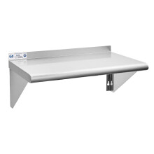 Prateleira de a   o inoxid   vel Hally 12 x 24 polegadas 230 lb NSF Mount Commercial Montar prateleiras flutuantes para cozinha de restaurante Casa e