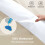 (Beige, King) Waterproof Fitted Sheet Extra Deep Skirt 30cm 1