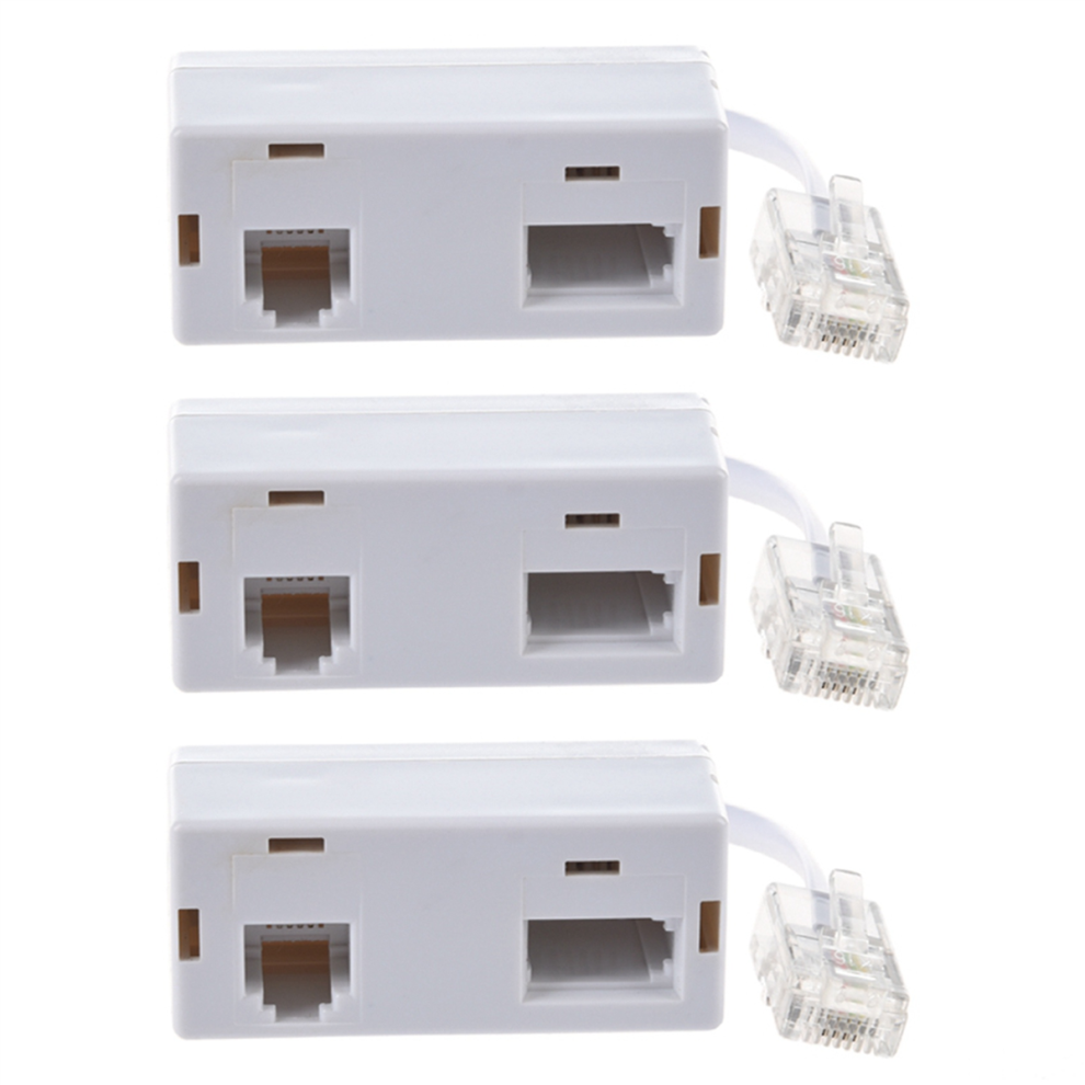 Rj45 Plug To Bt Rj11 Secondary Splitter Telephone Adapter 4853542396324