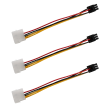 Um adaptador feminino PCI PCIe Express de alimentação de 6 pinos