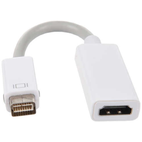 Blanc Cable adaptateur mini DVI vers pour 2