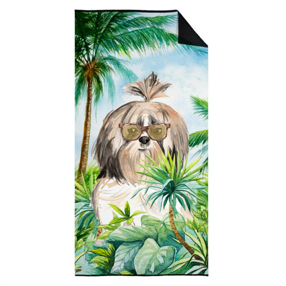 Caroline's Treasures CK2999TWL3060 Shih Tzu Premium beach-towels  Multicolor-image-OPC-PGBPGMJ-NEW