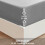 (Grey, Double ) Waterproof Fitted Sheet Extra Deep Skirt 30cm 6