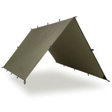 AQUAQUEST Defender 13x10 ft Waterproof Camping Tarp - Heavy-Duty Tent Shelter Rain Fly, 20,000 mm, DEF-LRG-OD