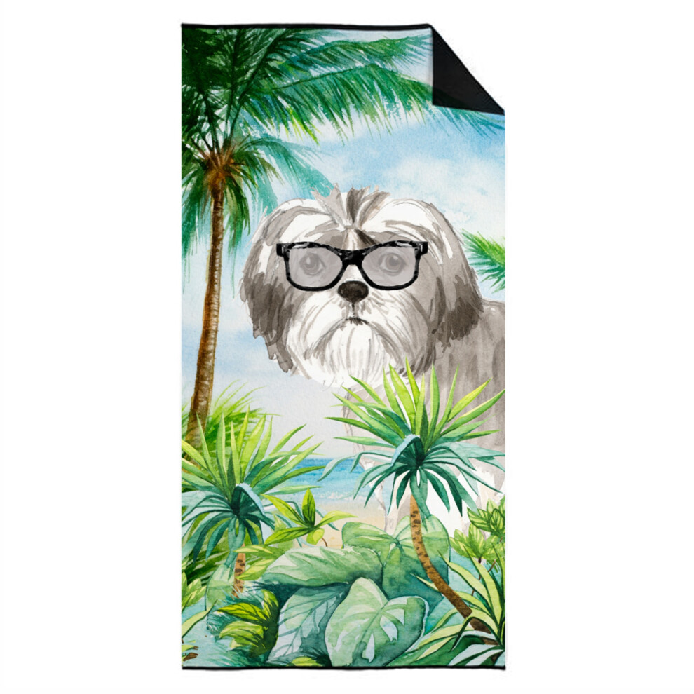 Caroline's Treasures CK2998TWL3060 Shih Tzu Puppy Premium beach-towels  Multicolor-image-OPC-PGBPGTC-NEW