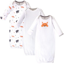 Unisex detsk aticky Touched by Nature z organickej bavlny, siv l ka, 0-6 mesiacov, US