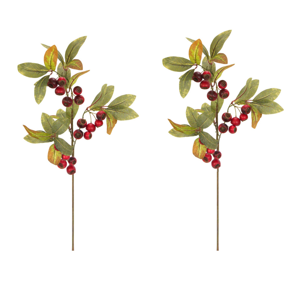 Admired By Nature KüNstliche Herbstblumen, 73,7 Cm, Kunstspray, Mispel, KüNstliche Obstpflanze, Herbstdekor FüR Zuhause, BüRo, Hochzeit, Erntedan-image