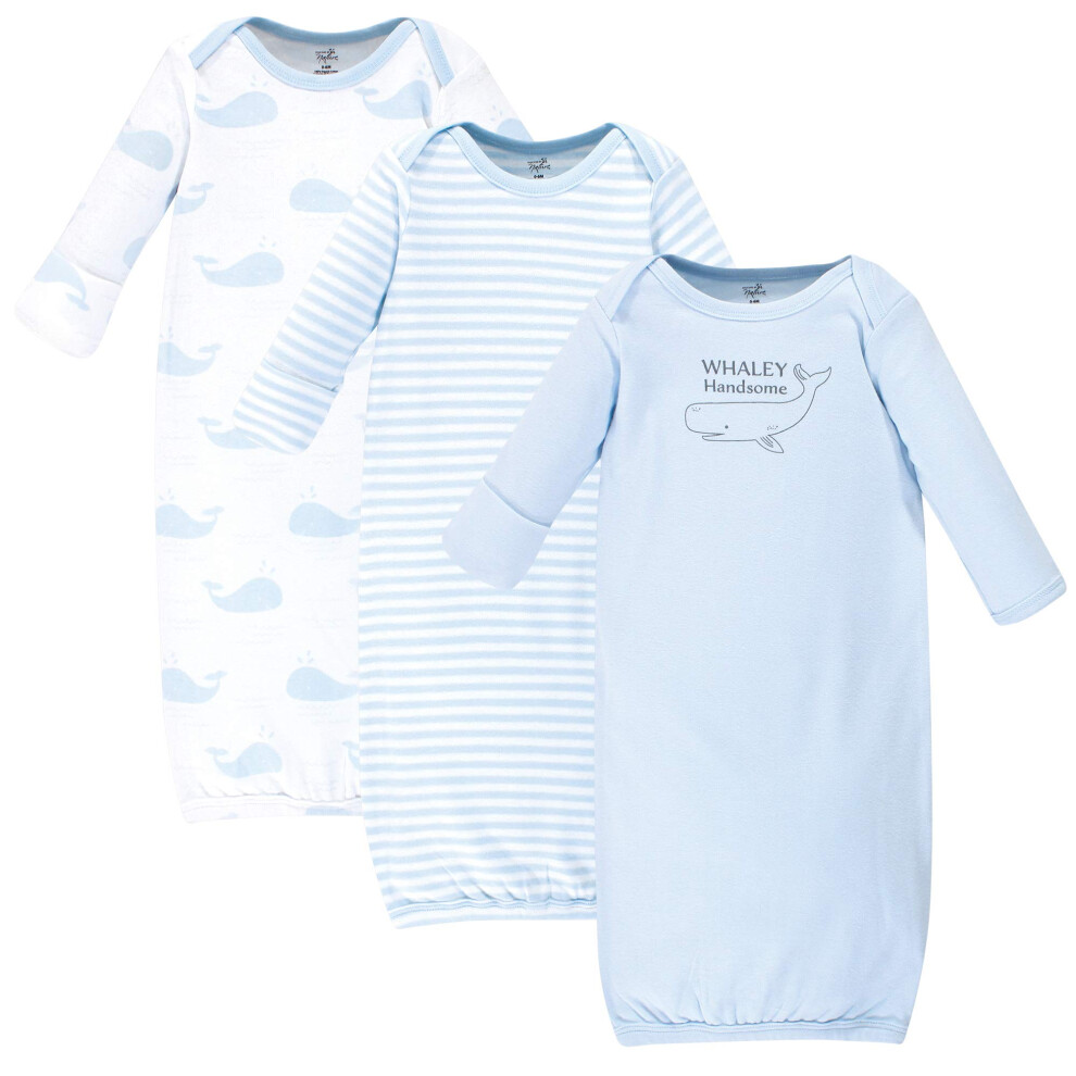 Touched by Nature Unisex Baby Organic Cotton Gowns  Whale  Preemie-image-OPC-PFKK2JZ-NEW