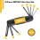 Ensemble de cls de cls allen pliant en haut de 25 pices 4