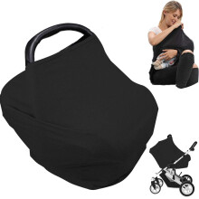 Nursing Cover for Baby Breastfeeding Newborn Essentials Breathable Car Seat Covers up for Babies Boy Girl Infant Added Privacy for Carseat Canopy New