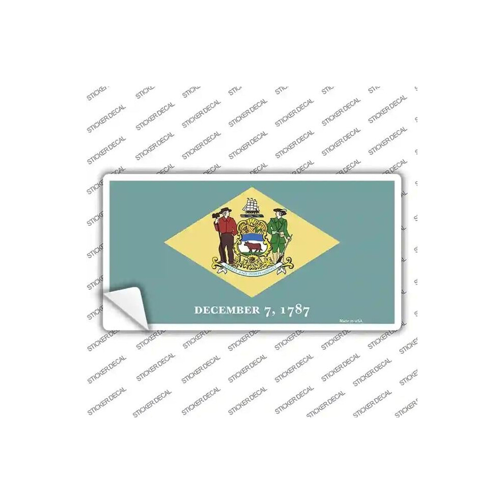 Smart Blonde Lp-3573S-S Delaware State Flag Novelty Sticker Decal - Small 731997925167